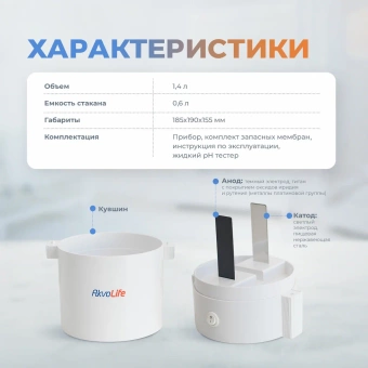 Ионизатор-очиститель воды Akvalife mini